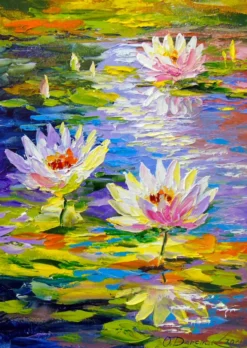 Water Lilies in the Pond Puzzel (1000 stukjes)