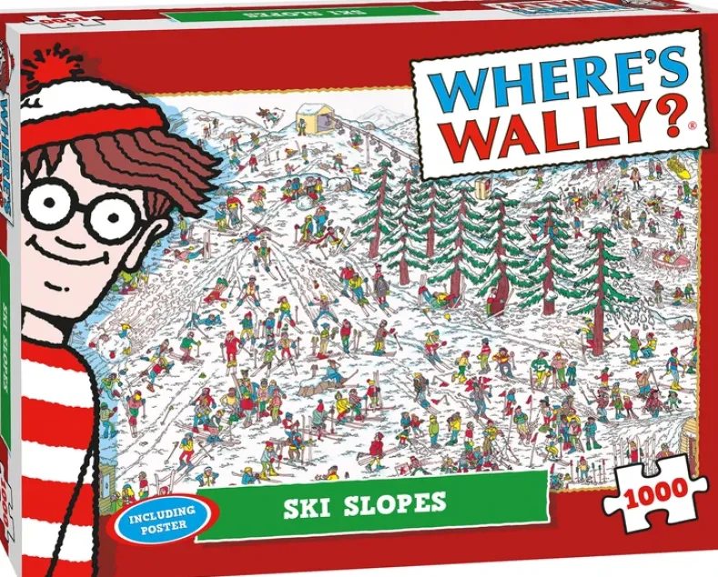 Where is Wally? - Ski Slopes Puzzel (1000 stukjes)