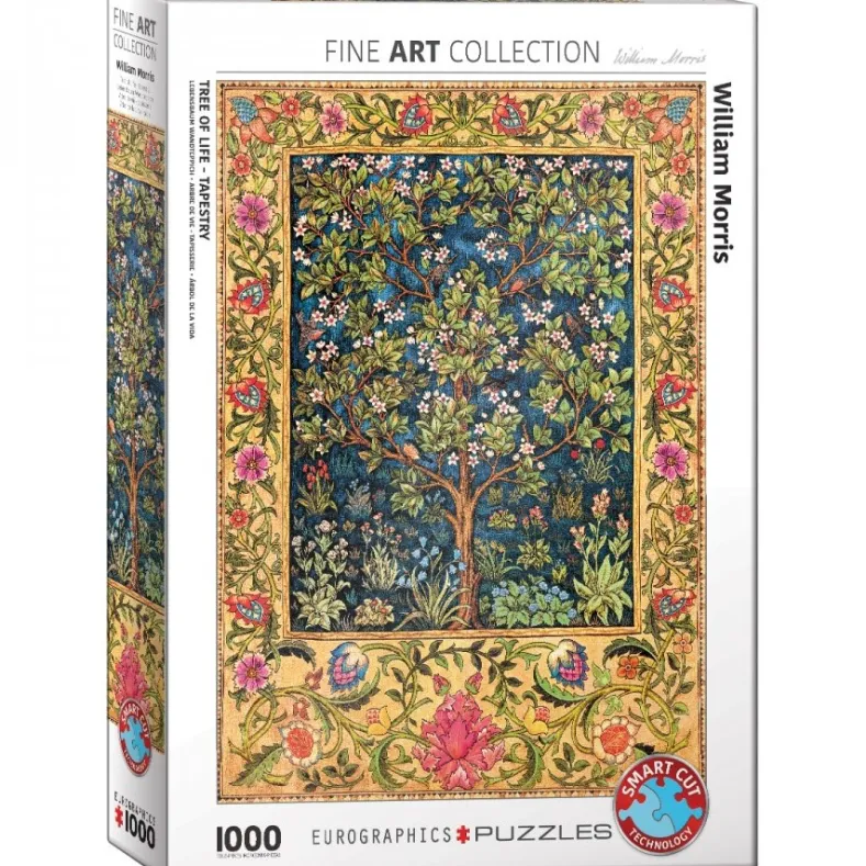 William Morris - Tree of Life Tapestry Puzzel (1000 stukjes)