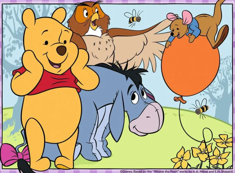 Winnie the Pooh Puzzel (12+16+20+24 stukjes)