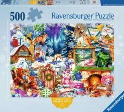 Winter Mountain Village Puzzel (500XL stukjes)