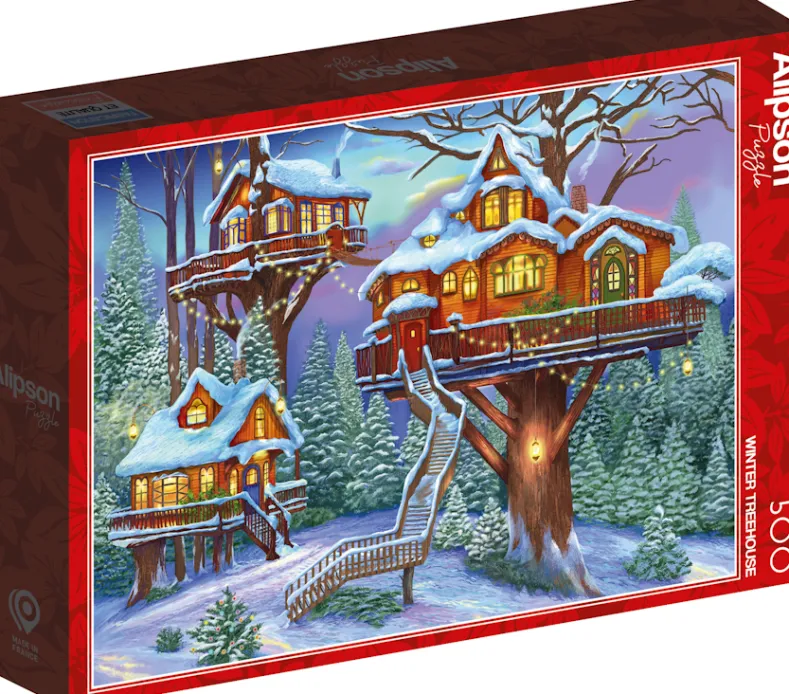 Winter Treehouse Puzzel (500 stukjes)