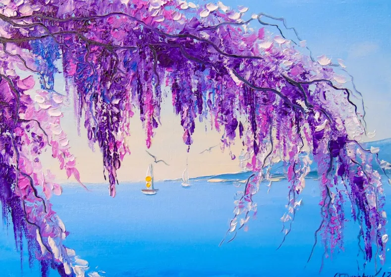 Wisteria by the Sea Puzzel (1000 stukjes)