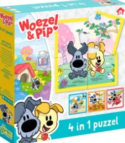 Woezel & Pip - 4 in 1 Puzzel (4 in 1 puzzel)