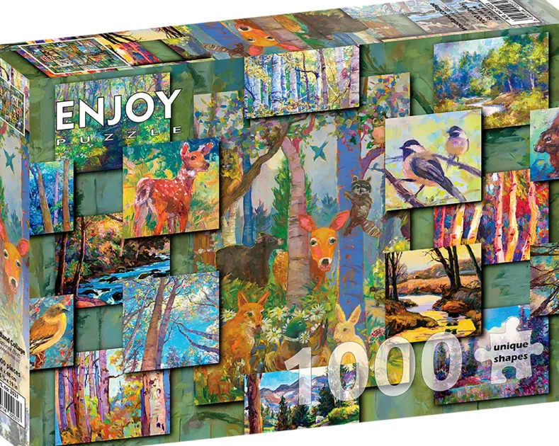 Woodland Collage Puzzel (1000 stukjes)