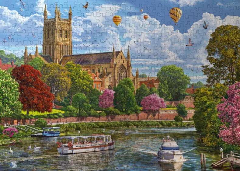 Worcester from the River Puzzel (500 stukjes)