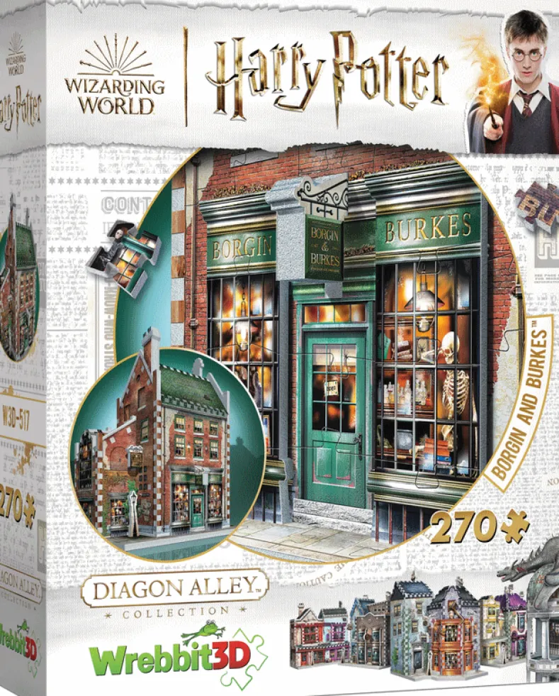 Wrebbit 3D Puzzel - Harry Potter Borgin & Burkes (270 stukjes)