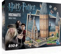 Wrebbit 3D Puzzel - Harry Potter Hogwarts Great Hall (850 stukjes)