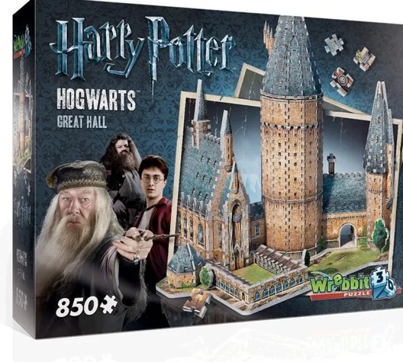 Wrebbit 3D Puzzel - Harry Potter Hogwarts Great Hall (850 stukjes)