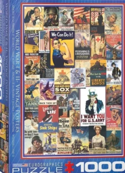 WWI & WWII Vintage Posters Puzzel (1000 stukjes)