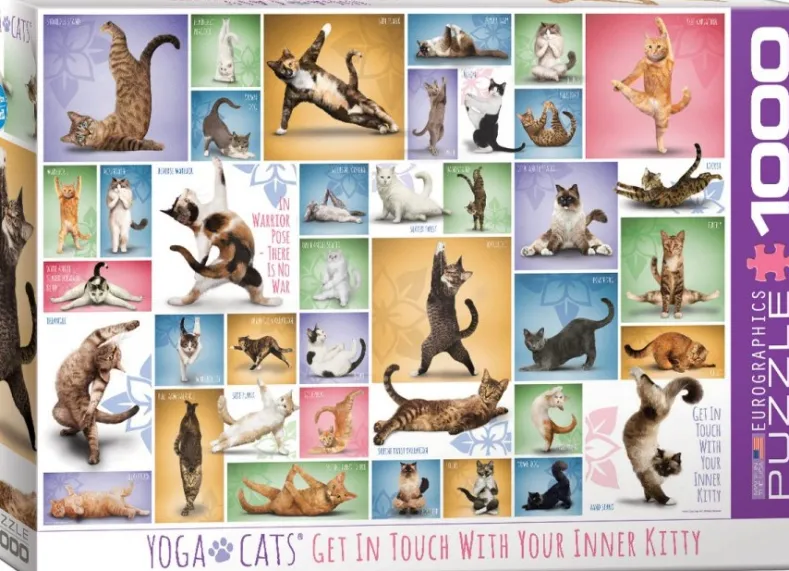 Yoga Cats Puzzel (1000 stukjes)