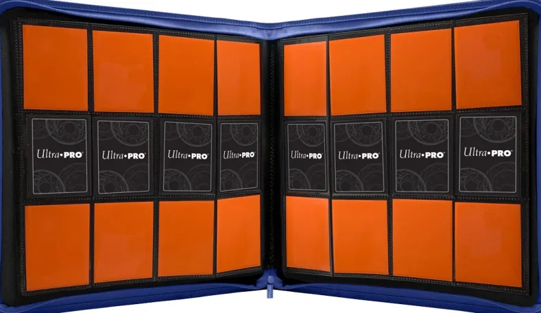 Zippered 12-Pocket Pro-Binder - Blauw
