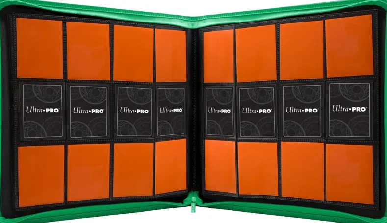 Zippered 12-Pocket Pro-Binder - Groen