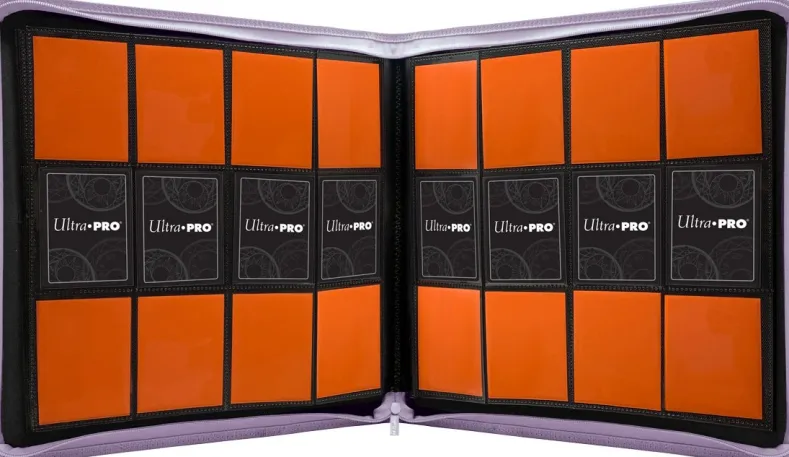 Zippered 12-Pocket Pro-Binder - Paars