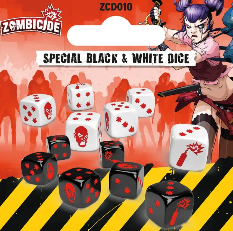 Zombicide 2nd Edition - Special Black and White Dice