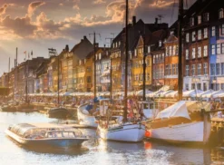 Zonsondergang in Kopenhagen Puzzel (500 stukjes)